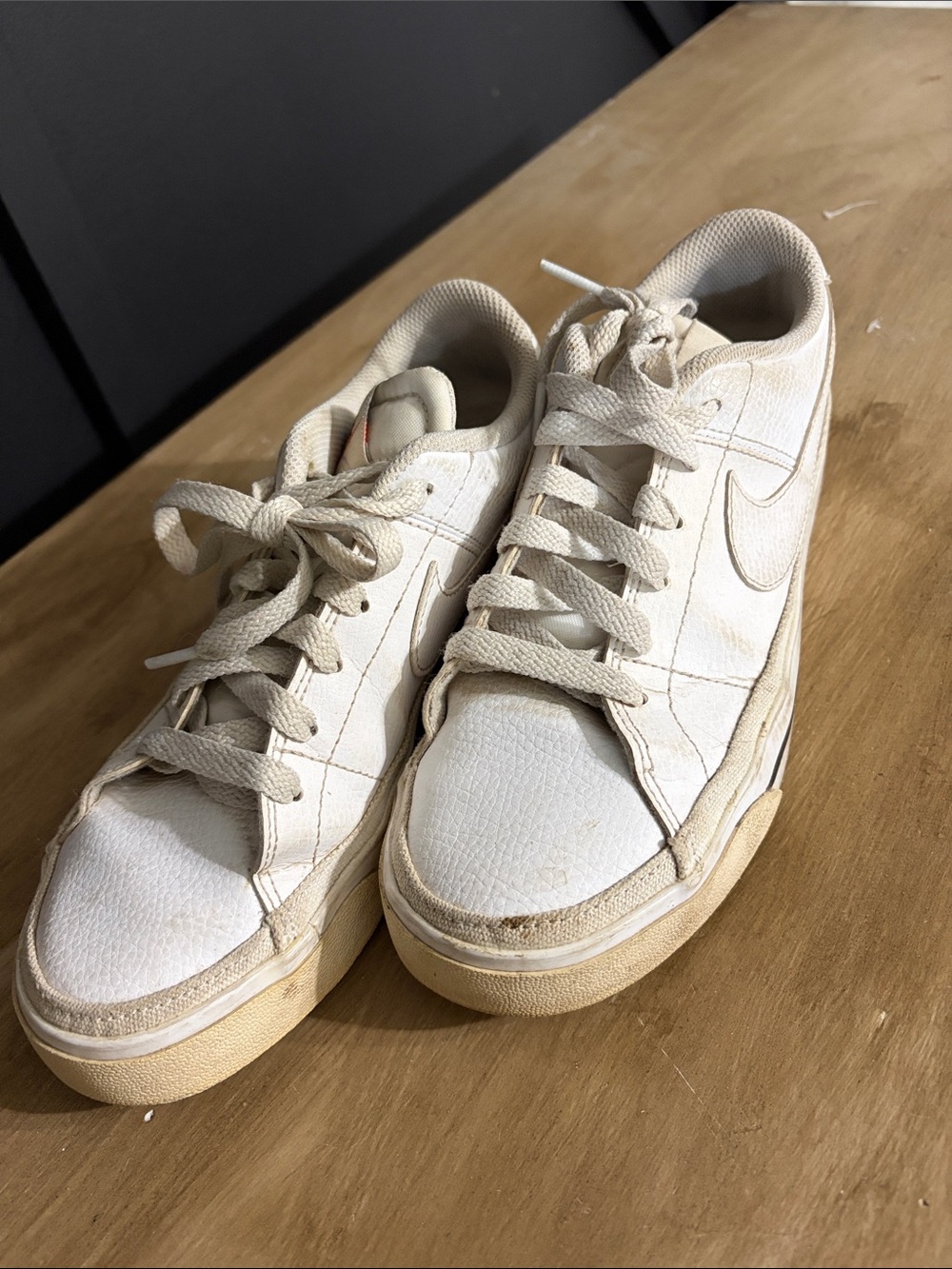 Nike Women's Off-White/Tan Low-Top Sneakers